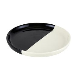 Santa Barbara Designs Black/White Dip 6" plate