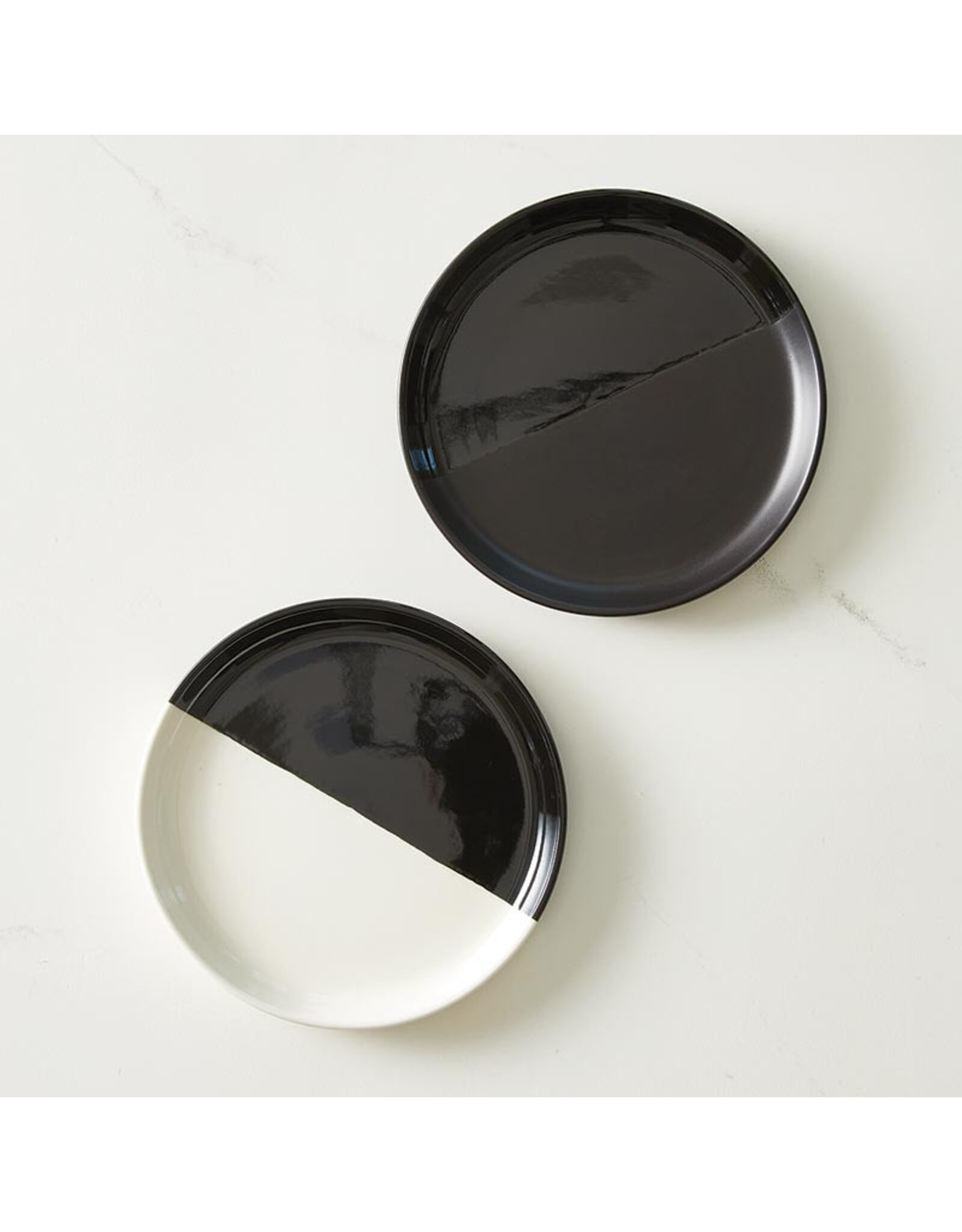 Santa Barbara Designs Black/White Dip 6" plate