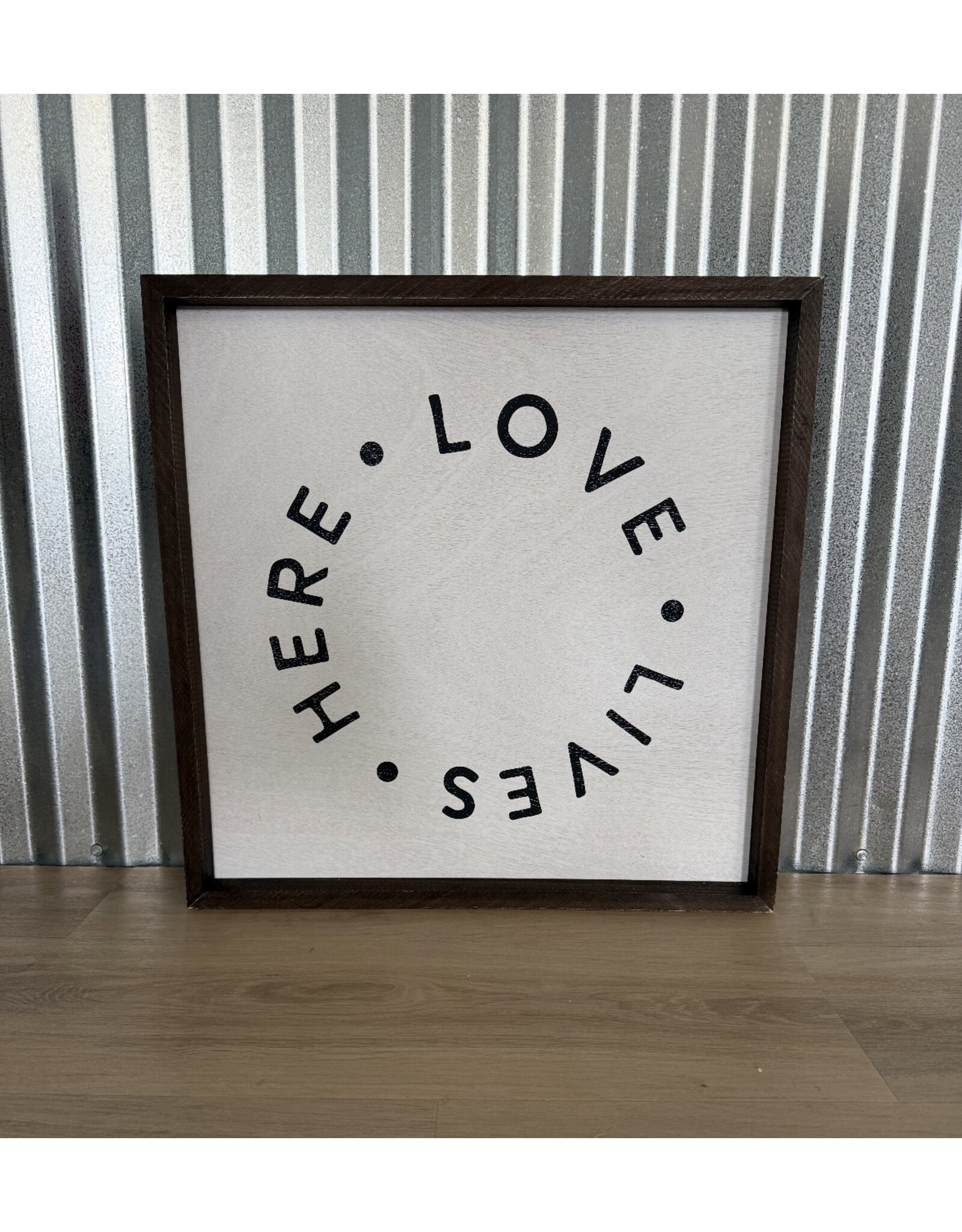 Santa Barbara Designs Love Lives Here sign