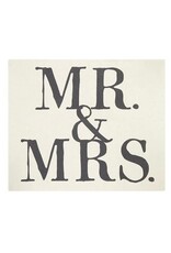 Santa Barbara Designs Mr & Mrs reversible soft throw blanket