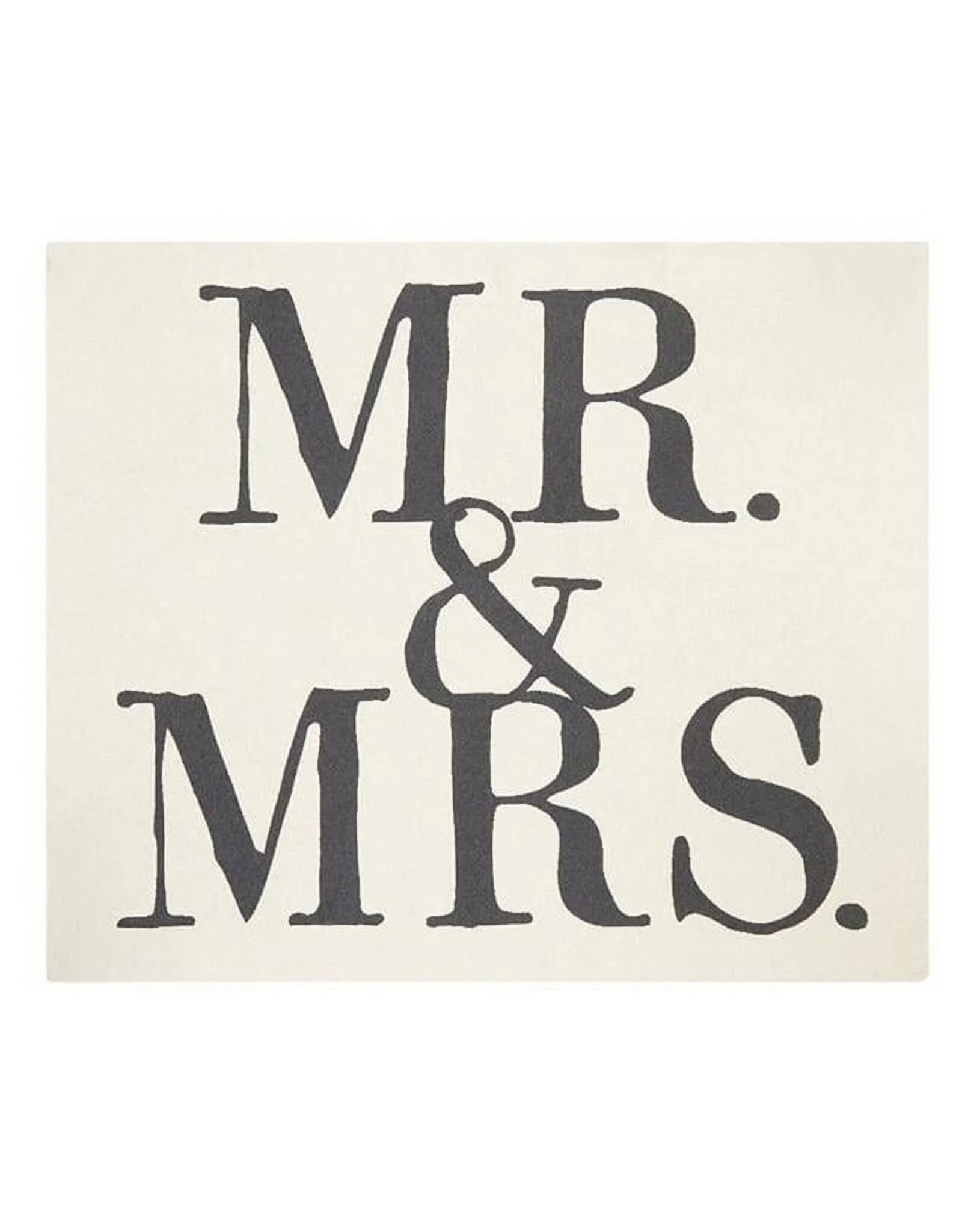 Santa Barbara Designs Mr & Mrs reversible soft throw blanket