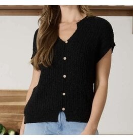 Blu pepper Cozy S/S Button Down Sweater