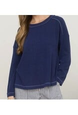 Ribbed L/S Knit Top