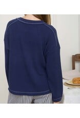 Ribbed L/S Knit Top
