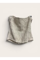 Linen stripe tube top