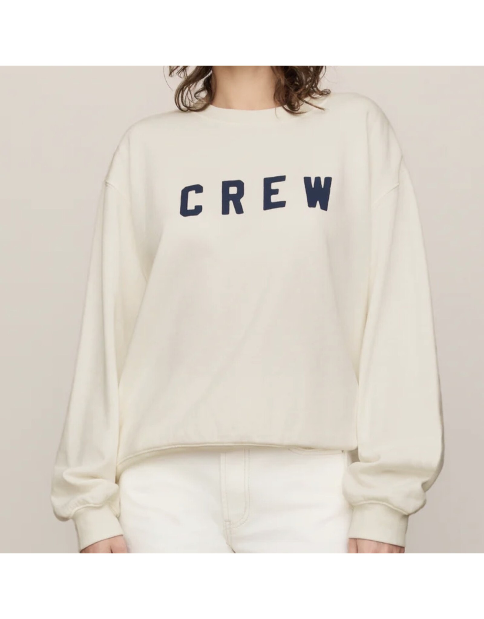 ZSupply ZSupply Crew Boyfriend Sweatshirt Sea Salt