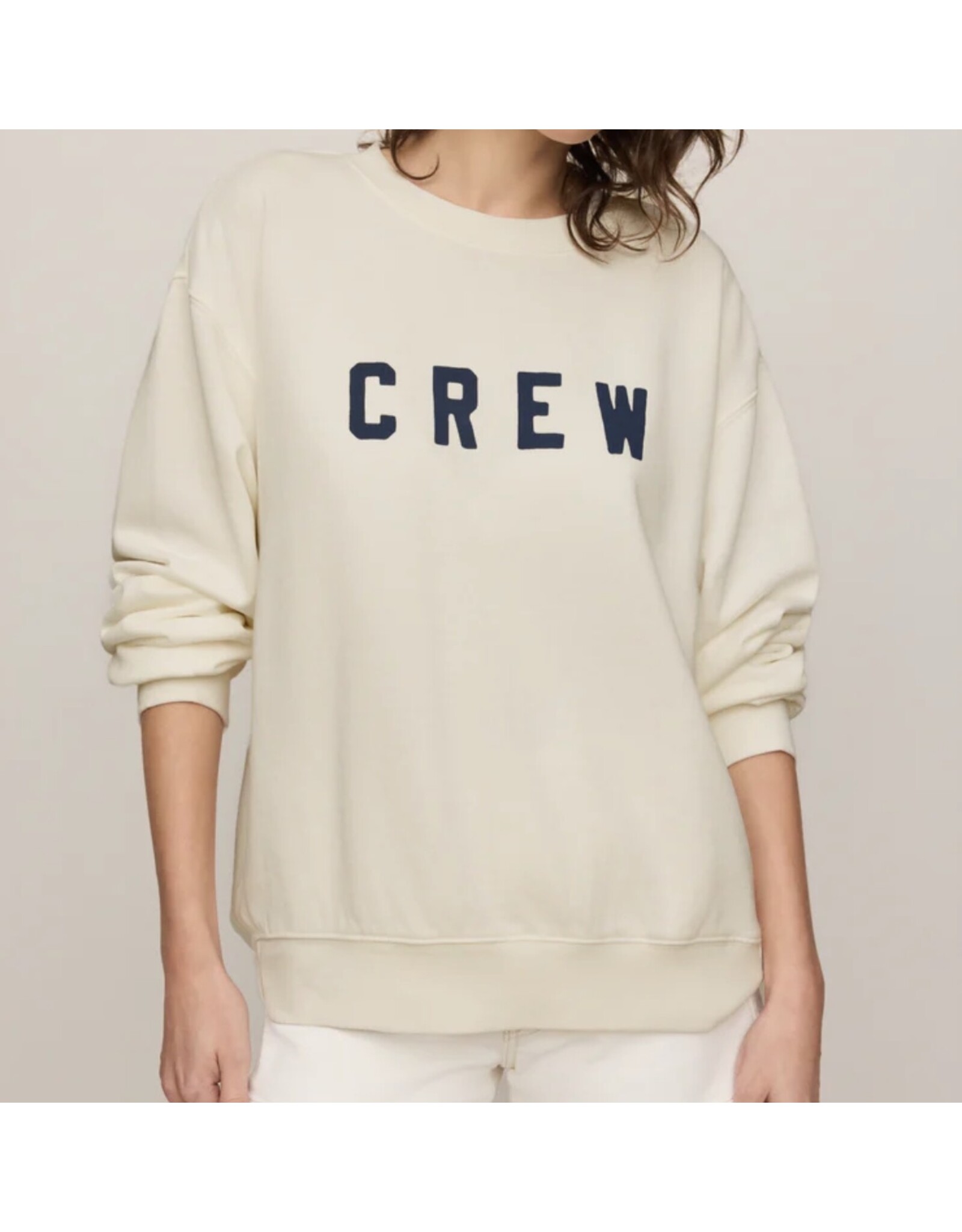 ZSupply ZSupply Crew Boyfriend Sweatshirt Sea Salt