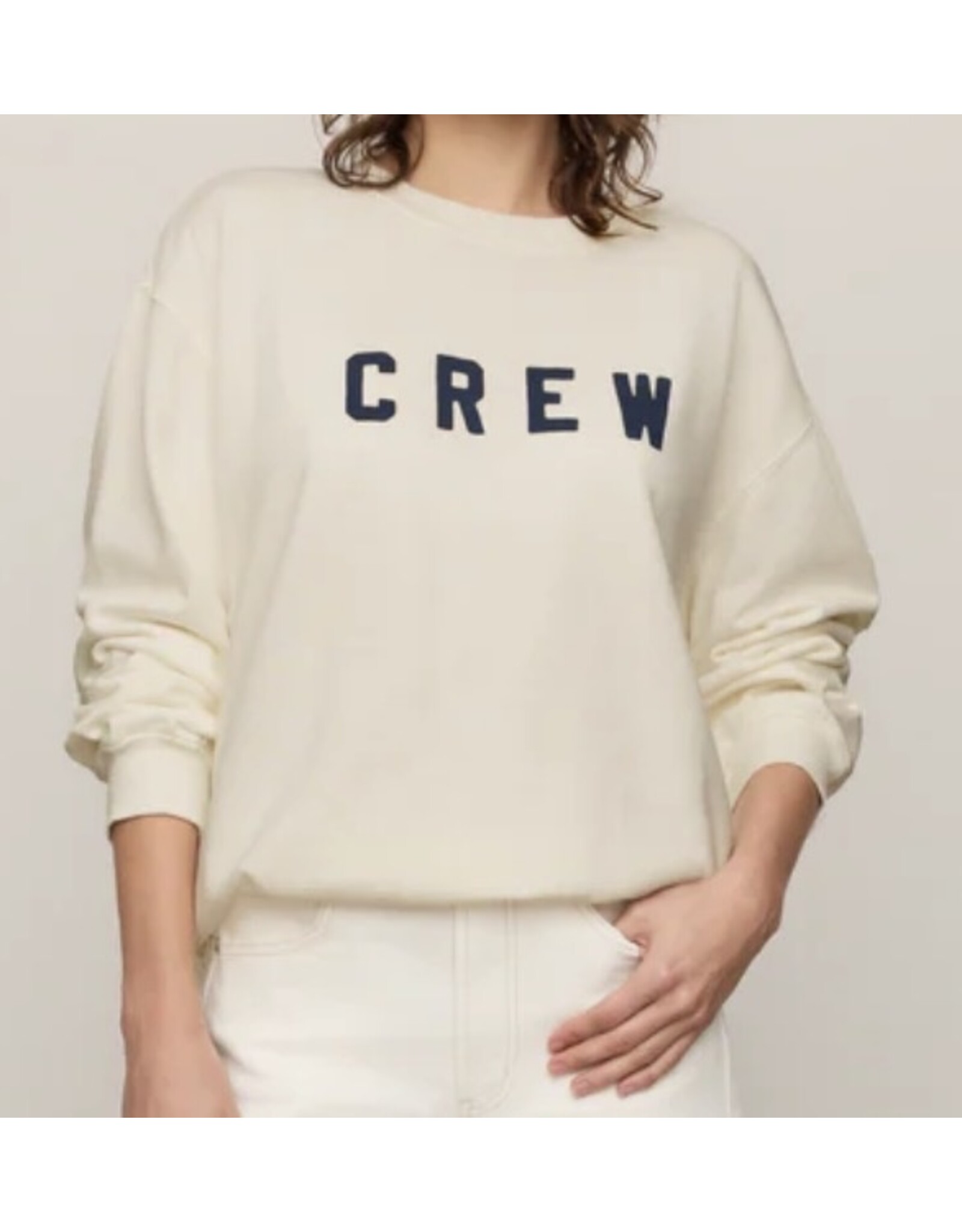 ZSupply ZSupply Crew Boyfriend Sweatshirt Sea Salt