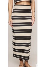 ZSupply Gail Striped Jersey Midi Skirt