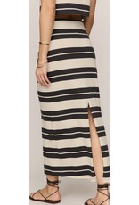 ZSupply Gail Striped Jersey Midi Skirt