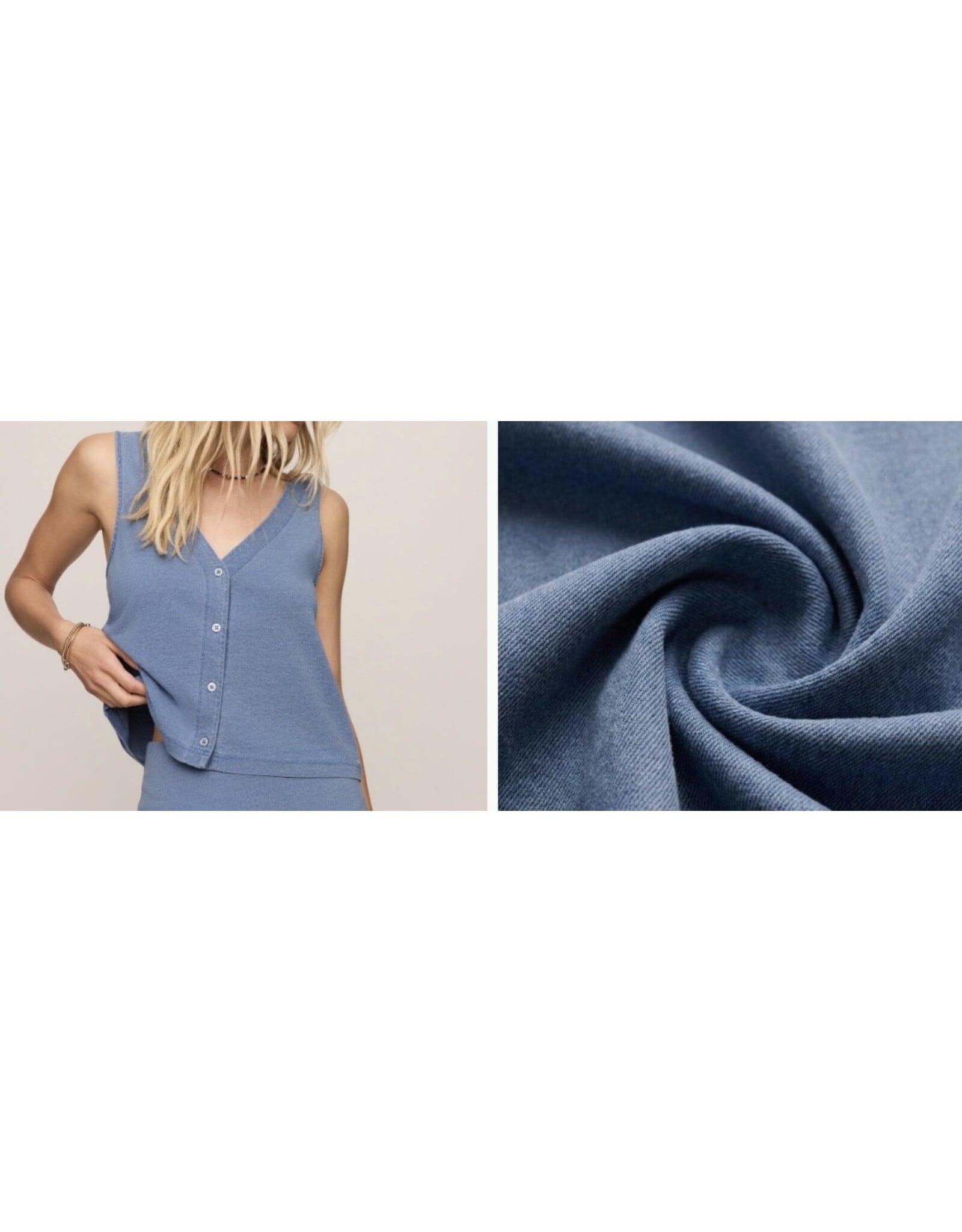 ZSupply ZSupply Solace Jersey Denim Top