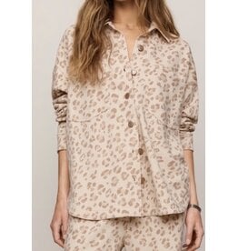 ZSupply ZSupply All Day Knit Leopard Jacket