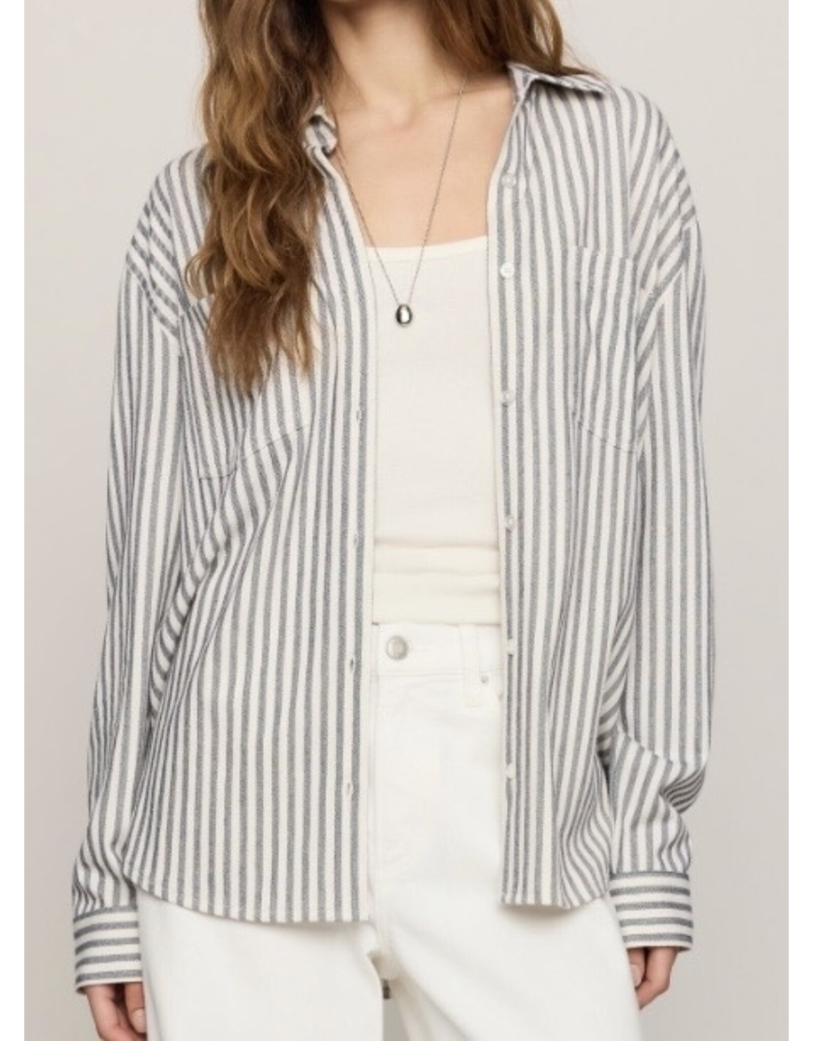 ZSupply ZSupply Reese Button Up Stripe Top