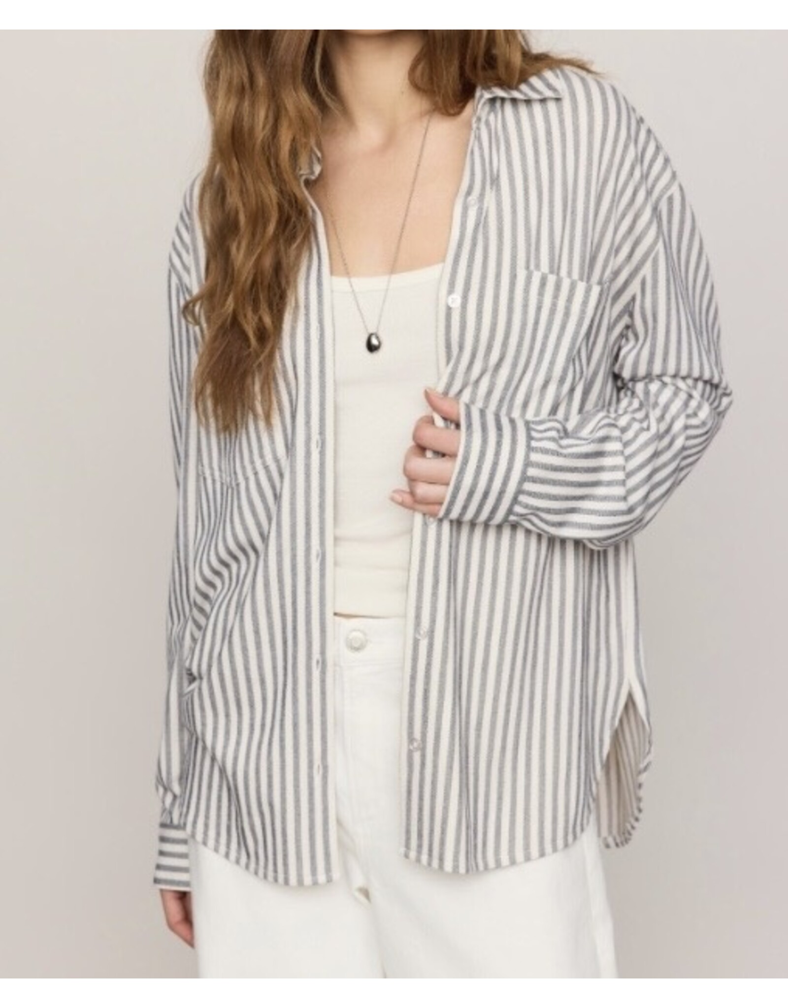 ZSupply ZSupply Reese Button Up Stripe Top