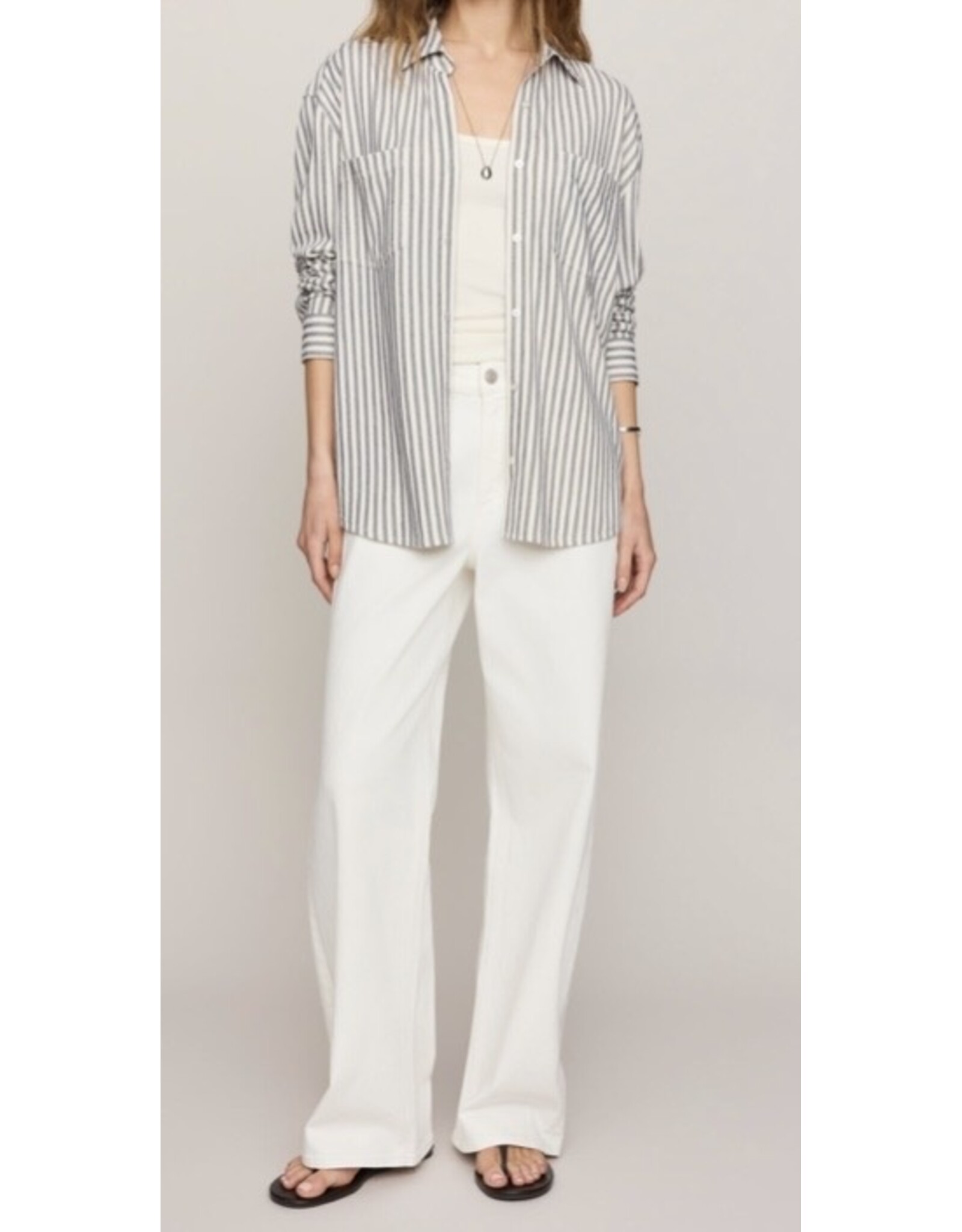 ZSupply ZSupply Reese Button Up Stripe Top