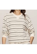 ZSupply ZSupply Stand Out Striped Fleece Sweatshirt