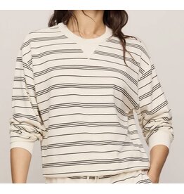 ZSupply ZSupply Stand Out Striped Fleece Sweatshirt