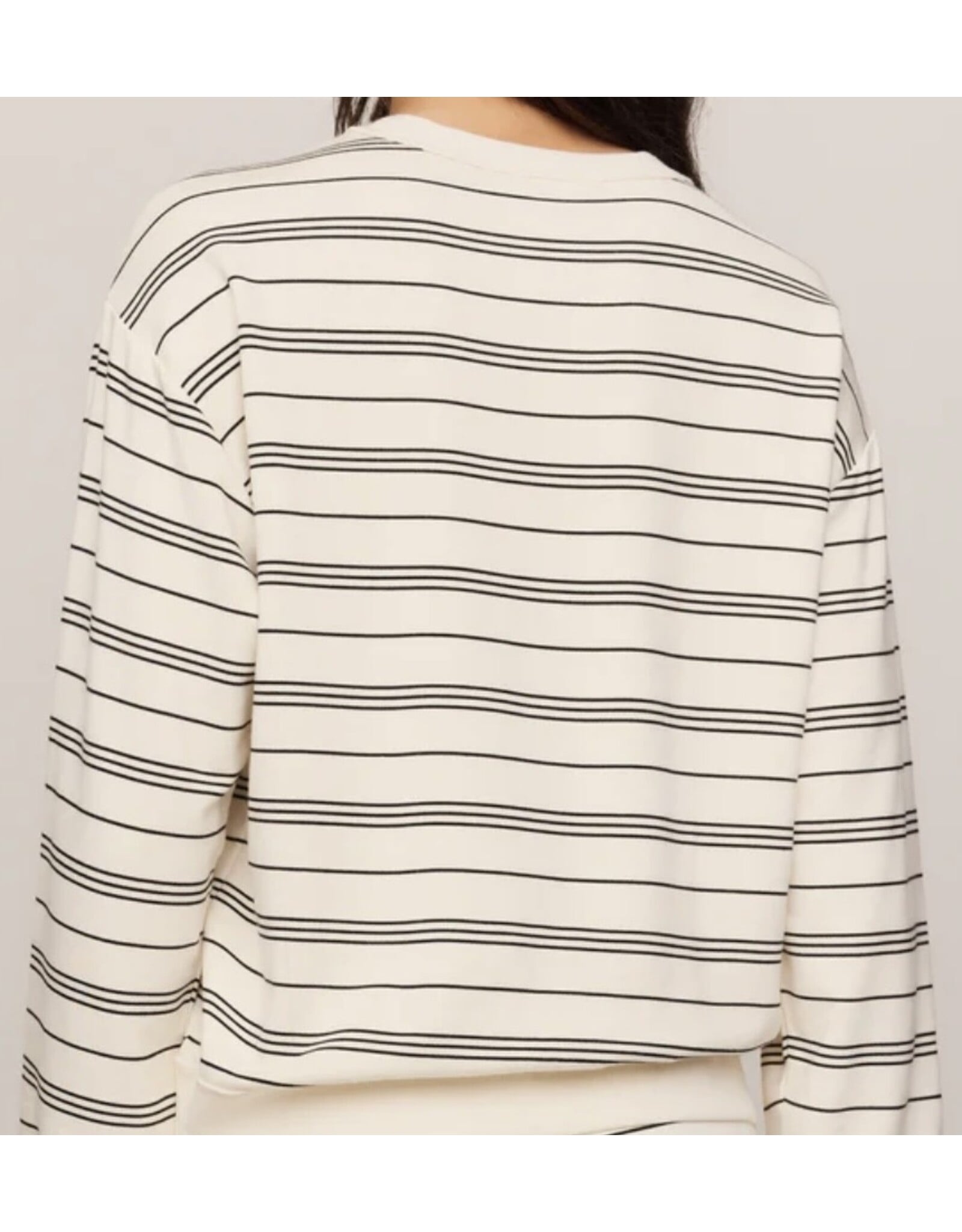ZSupply ZSupply Stand Out Striped Fleece Sweatshirt