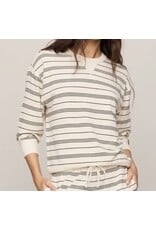 ZSupply ZSupply Stand Out Striped Fleece Sweatshirt