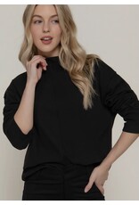 Brushed rib l/s top w/ visible seams