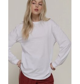 Boyfriend cut crew neck l/s tee
