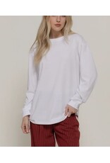 Boyfriend cut crew neck l/s tee