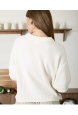 Blu pepper Raw Edge Knit s/s Cardigan