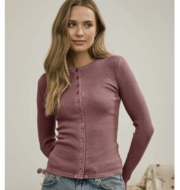 Button Front l/s Knit Top