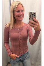 Button Front l/s Knit Top