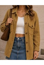 Brushed Waffle Oversized Shacket