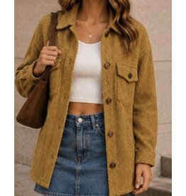 Brushed Waffle Oversized Shacket