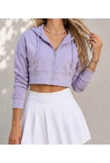 Cropped Zip up Hoodie