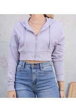 Cropped Zip up Hoodie