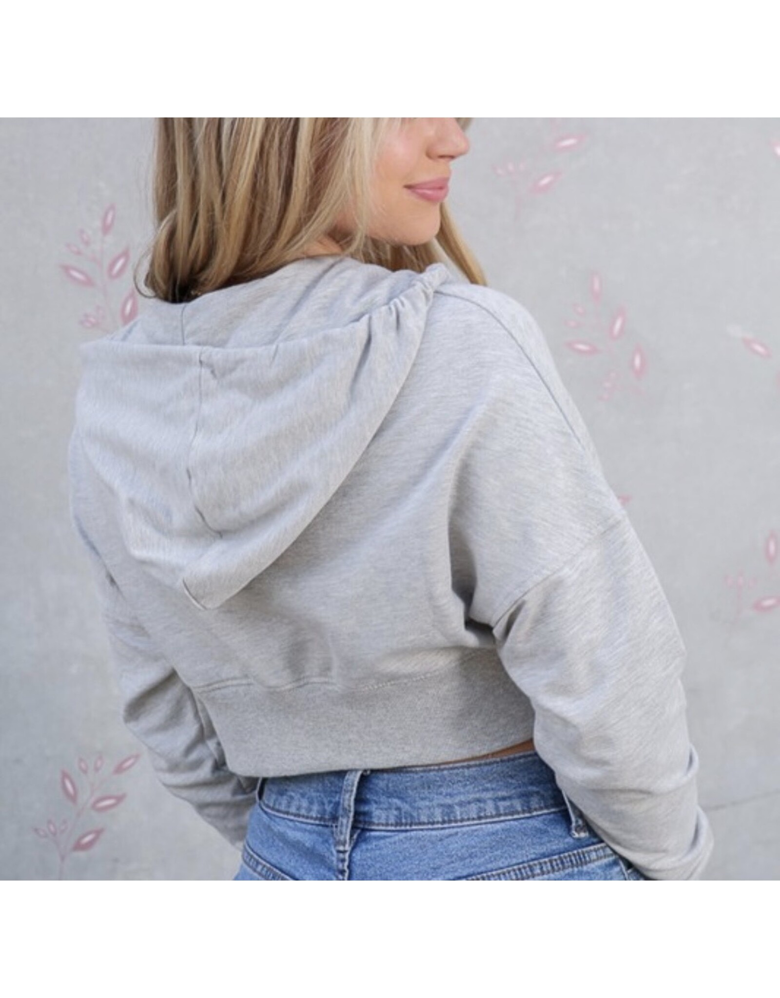 Cropped Zip up Hoodie