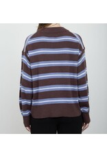 Multi stripe knit pullover sweater