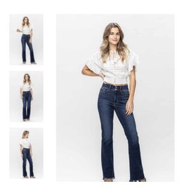 Judy Blue JB HW Vintage Frayed Hem Bootcut Jeans