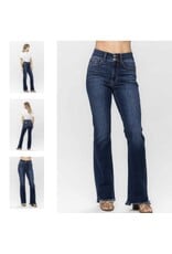 Judy Blue JB HW Vintage Frayed Hem Bootcut Jeans