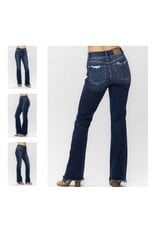 Judy Blue JB HW Vintage Frayed Hem Bootcut Jeans