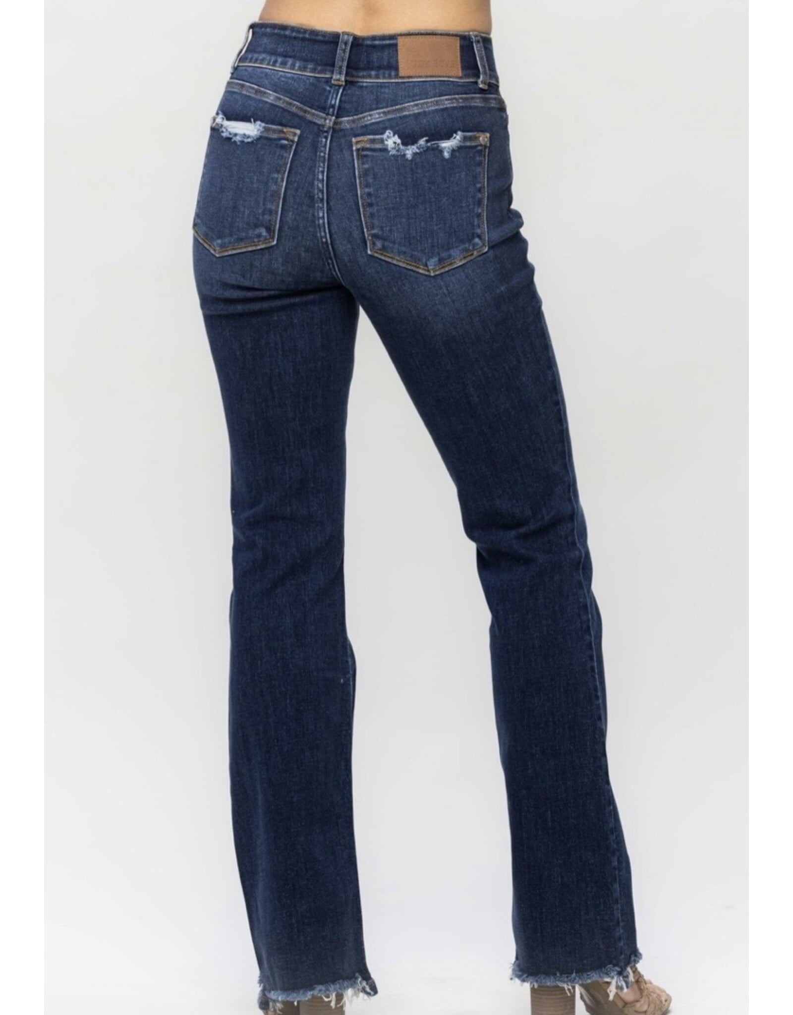 Judy Blue JB HW Vintage Frayed Hem Bootcut Jeans