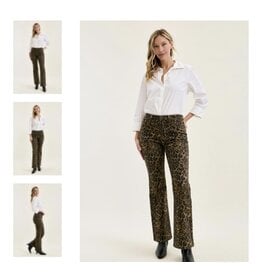 Judy Blue JB HW Bootcut Leopard Print Jeans
