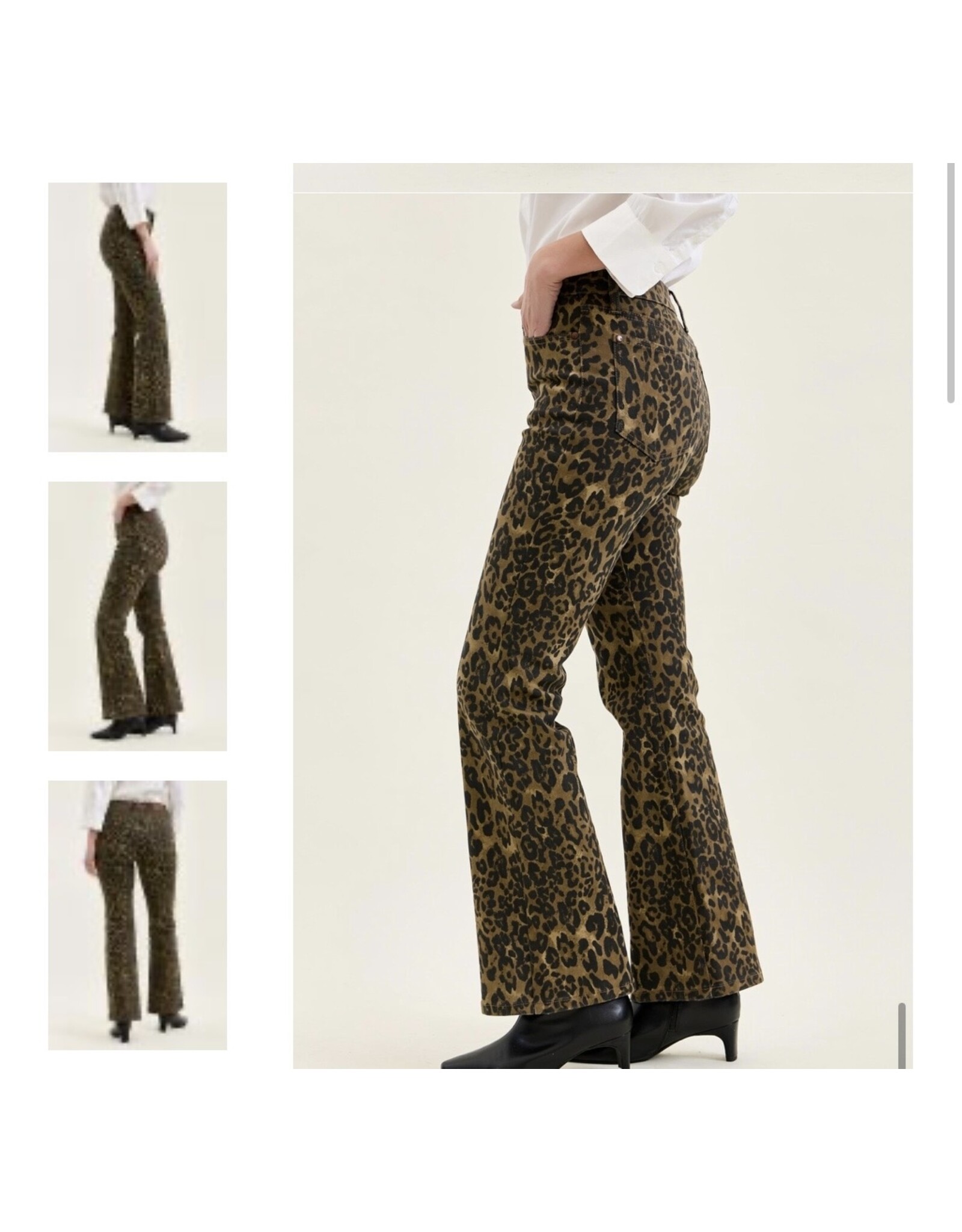 Judy Blue JB HW Bootcut Leopard Jeans