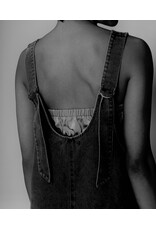 Black overall dress