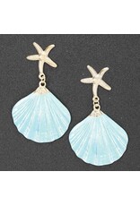 Shell starfish earrings