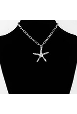 Starfish link chain necklace