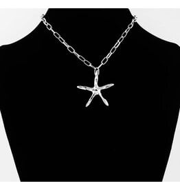 Starfish link chain necklace