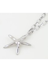 Starfish link chain necklace