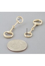 Toggle chain drop earrings