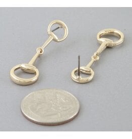 Toggle chain drop earrings