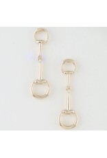 Toggle chain drop earrings