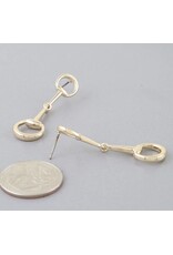 Toggle chain drop earrings